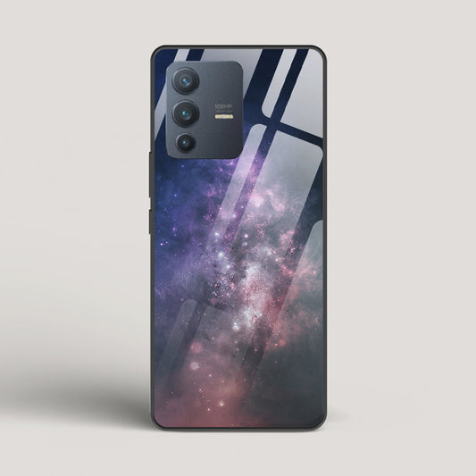 Black And Blue Nebula - vivo V23 Pro Glass Case