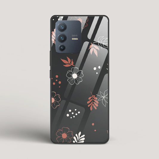 Boho Floral Midnight - vivo V23 Pro Glass Case