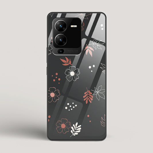 Boho Floral Midnight - vivo V25 Pro Glass Case