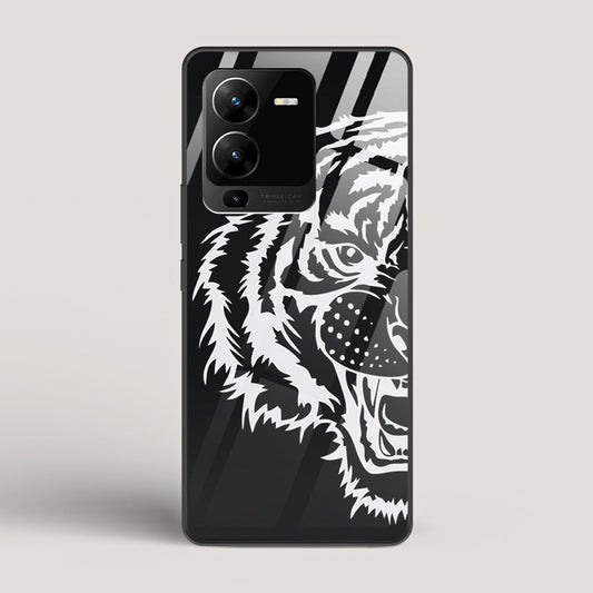 Tiger silhouette - vivo V25 Pro Glass Case