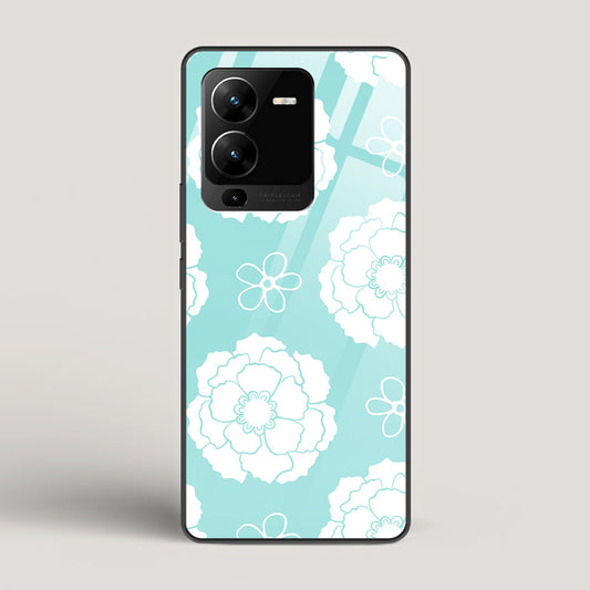 Peony Pattern - Vivo V25 Pro 5G Glass Gripper Case