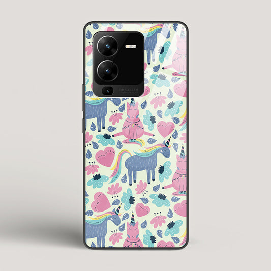 Unicorn Love - Vivo V25 Pro 5G Glass Gripper Case