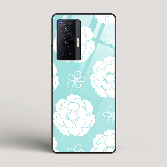 Peony Pattern - Vivo X70 Pro Glass Gripper Case