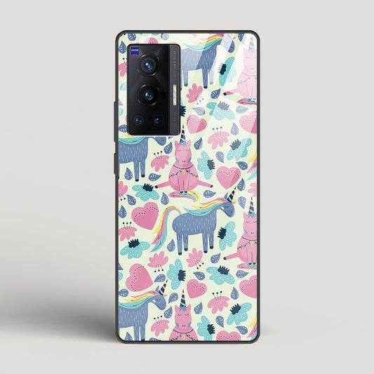 Unicorn Love - Vivo X70 Pro Glass Gripper Case