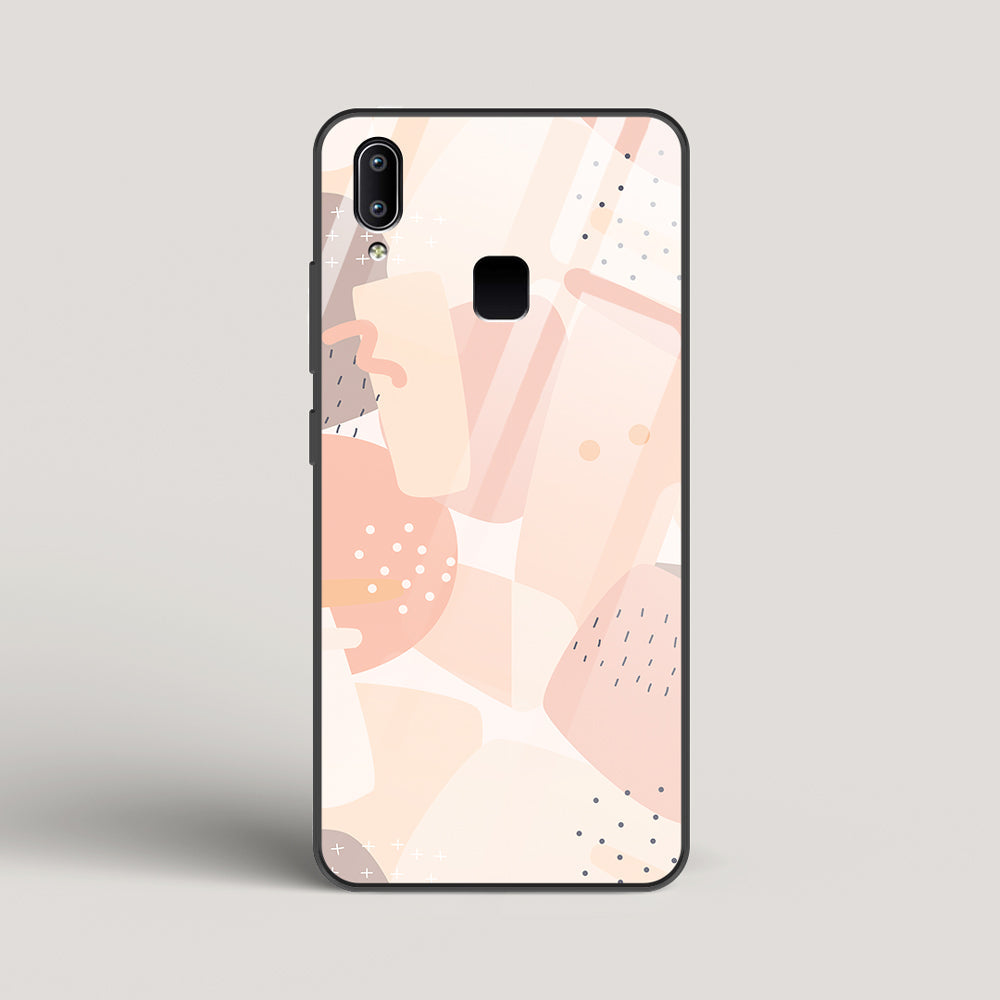 Abstract Shapes - vivo Y91 Glass Case