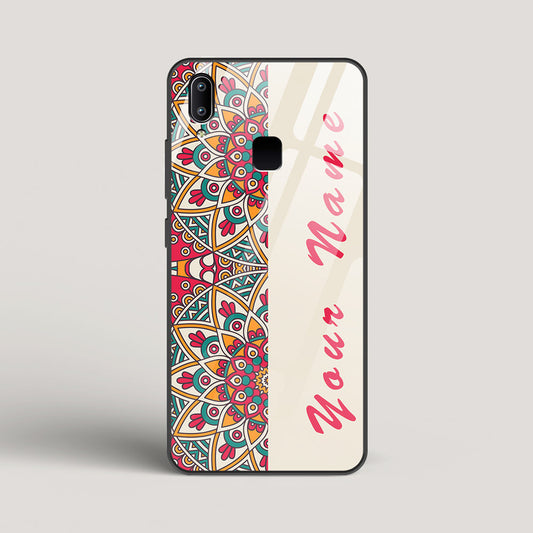 Complex Mandala Name Edition - Vivo Y91 Glass Case