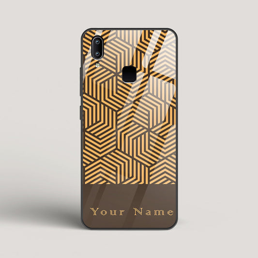 Geometric  Name Edition - Vivo Y91 Glass Case