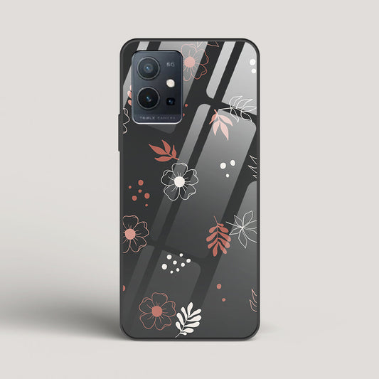 Boho Floral Midnight - vivo Y75 5G Glass Case