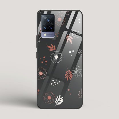 Boho Floral Midnight  - vivo V21 Glass Case