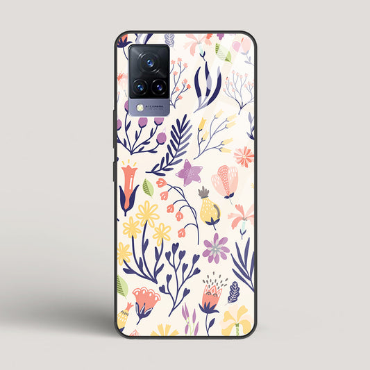 Botanical 1 - Vivo V21 Glass Gripper Case