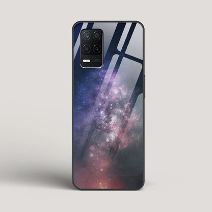 Black And Blue Nebula - Realme Narzo 30 5G Glass Case