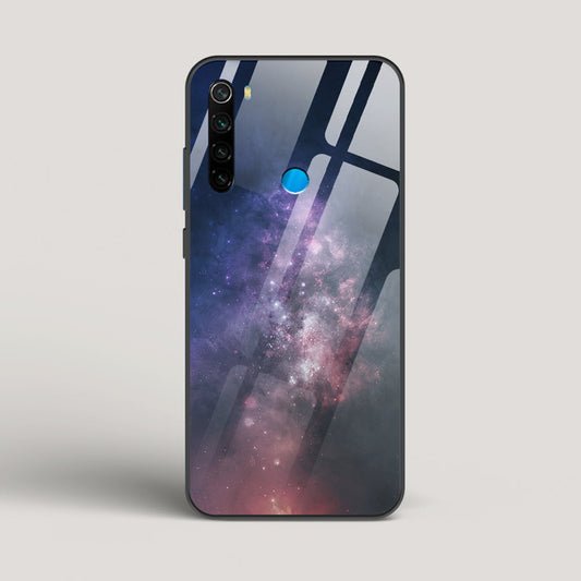 Black And Blue Nebula - Redmi Note 8 Glass Case