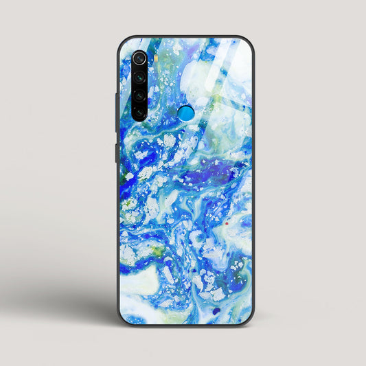 Blue Acid Marble - Redmi Note 8 Glass Case