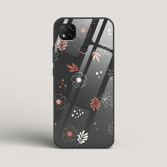 Boho Floral Midnight - Redmi 9 Glass Case