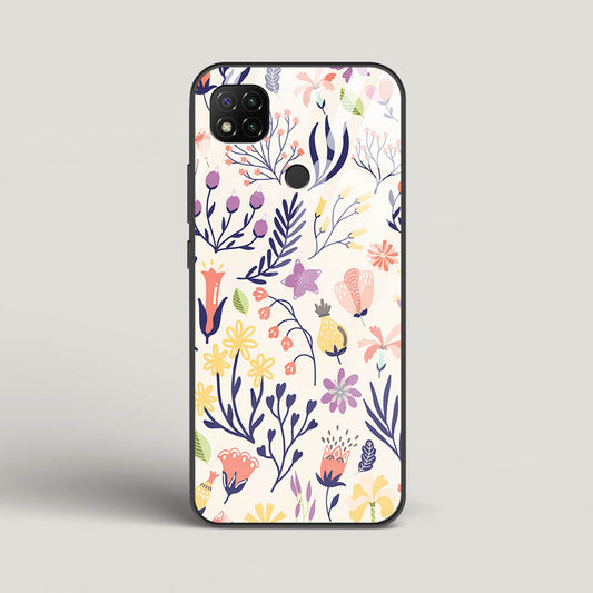 Botanical 01 - Redmi 9 Glass Gripper Case