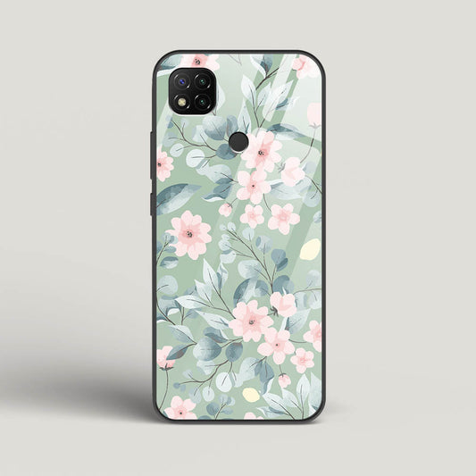 Botanical 02 - Redmi 9 Glass Gripper Case