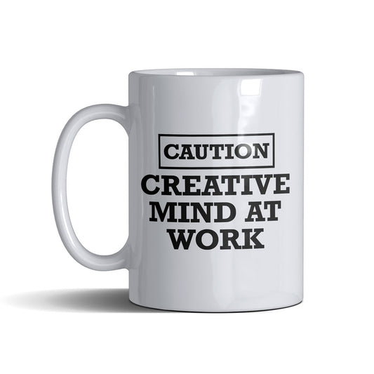 Caution  - White Mug 