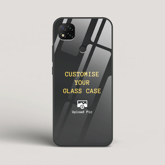 Customizable - Redmi 9 Glass Gripper Case