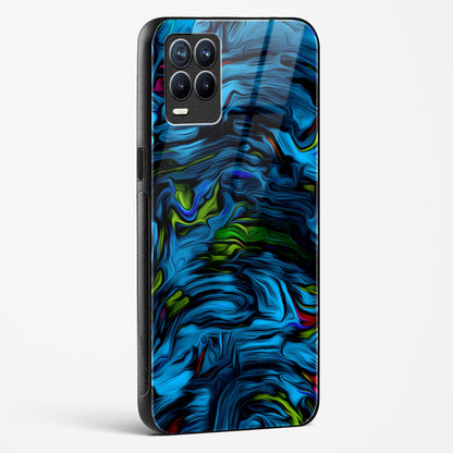 Aquatic Blue - Realme 8 Glass Gripper Case