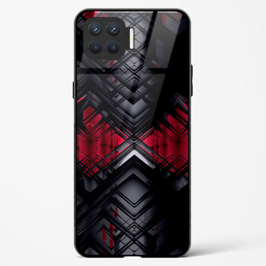 Red Eclipse - Oppo F17 Pro Glass Gripper Case