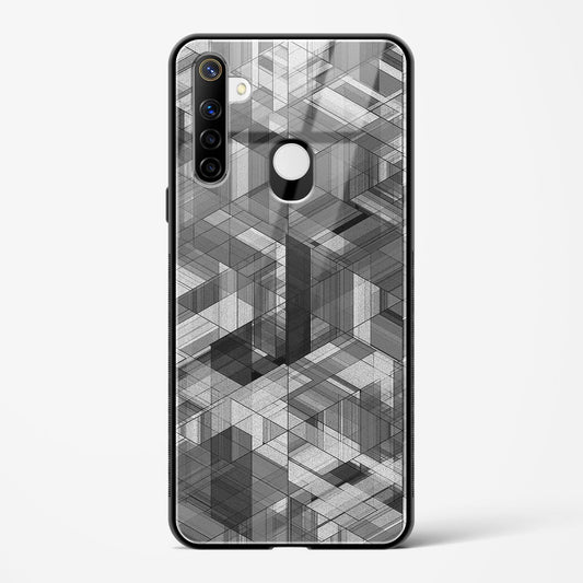 Black Diamond Grid - Realme Narzo 10 Glass Gripper Case