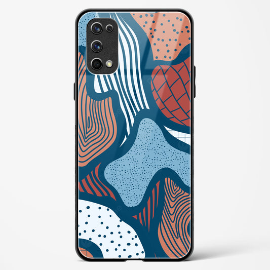 Doodle Waves - Realme 7 Pro Glass Gripper Case