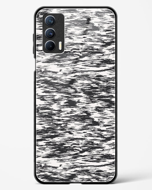 Black and White Glitch - Realme X7 Glass Gripper Case