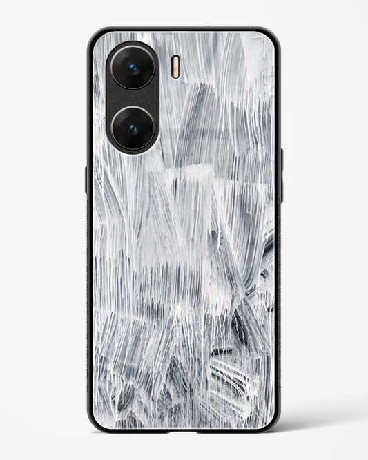 White Paint - Vivo V29e Glass Gripper Case