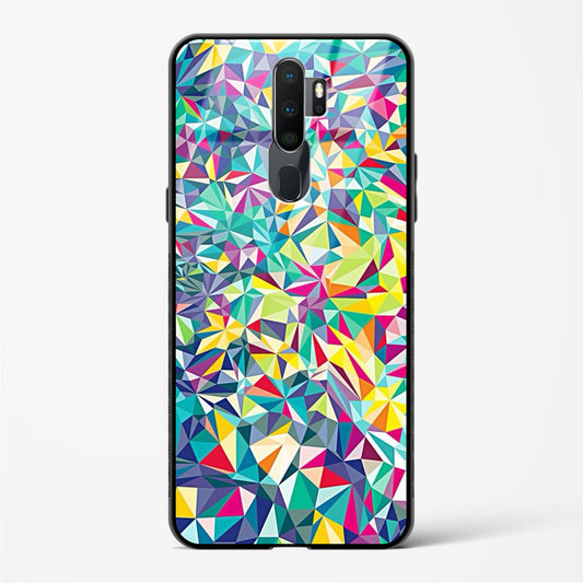 colorful geometric abstract - Oppo A9 2020 Glass Gripper Case