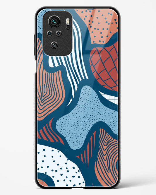 Doodle Waves - Redmi Note 10 Glass Gripper Case