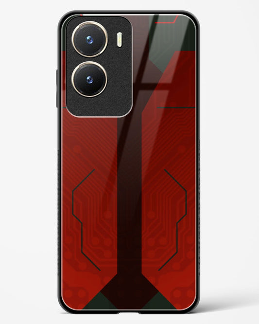 Scarlet Sentinel - Vivo T2x 5G Glass Gripper Case