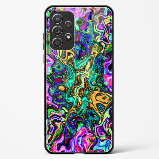 Rainbow Flames Pattern - Samsung Galaxy A52S 5G Glass Gripper Case