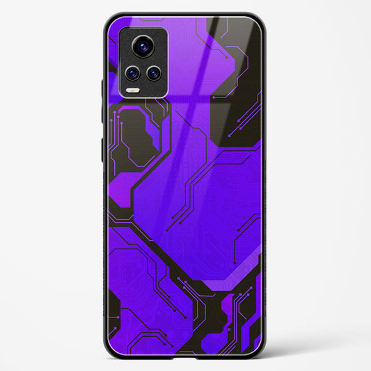 Purple Pulse - Vivo V20 Pro Glass Gripper Case