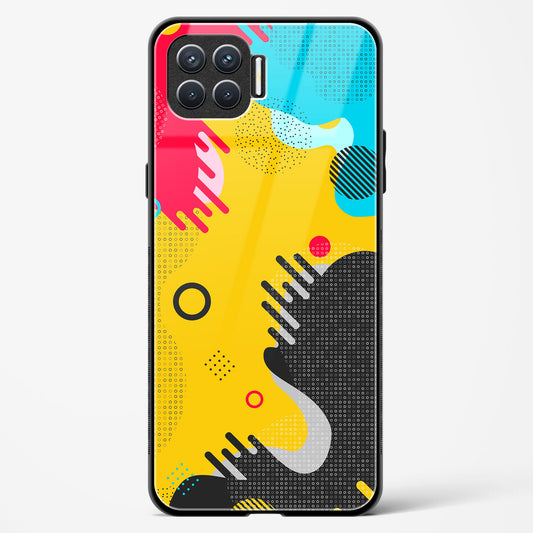 boho abstract - Oppo Reno 4F Glass Gripper Case