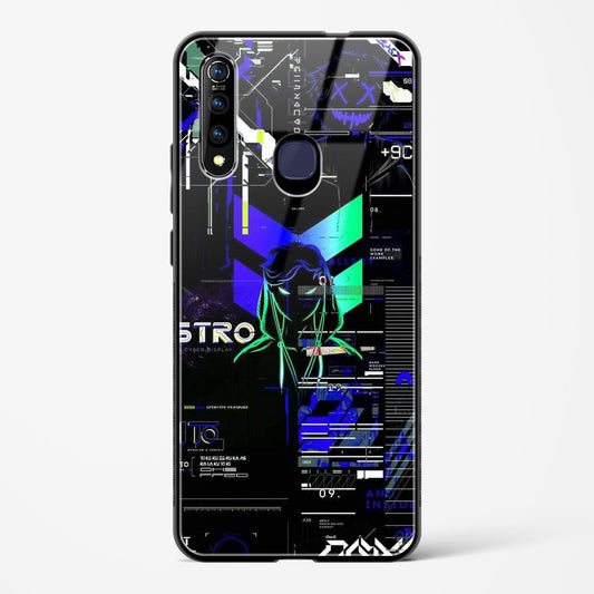 Cyber Boy Blue - Vivo Z1 Pro Glass Gripper Case