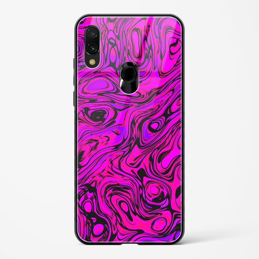 Colourful Liquid Vector - Redmi Note 7S Glass Gripper Case