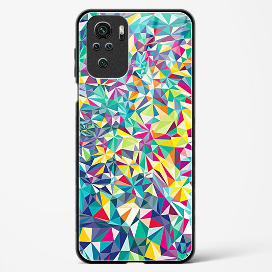 colorful geometric abstract - Redmi Note 10s Glass Gripper Case