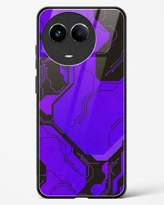 Purple Pulse - Realme 11 5G Glass Gripper Case