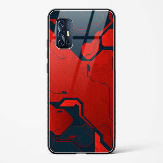 Sanguine Surge - Vivo V17 Glass Gripper Case