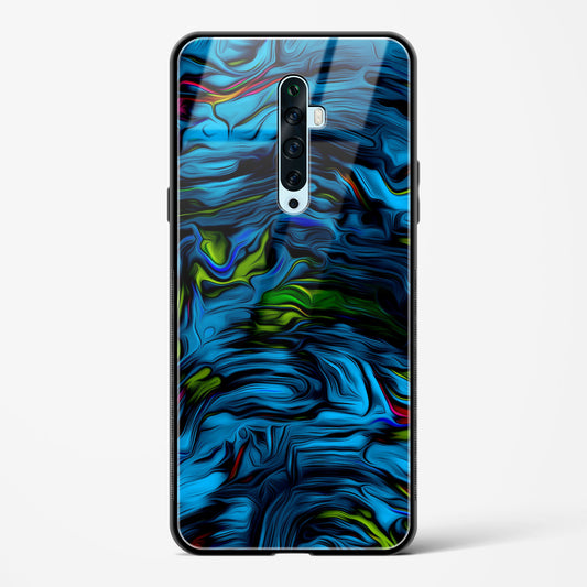 Aquatic Blue - Oppo Reno 2Z Glass Gripper Case