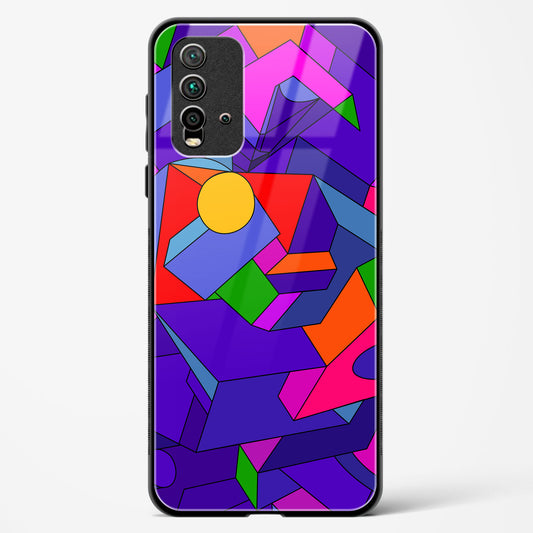 Geometric Chroma  - Redmi 9 Prime Glass Gripper Case