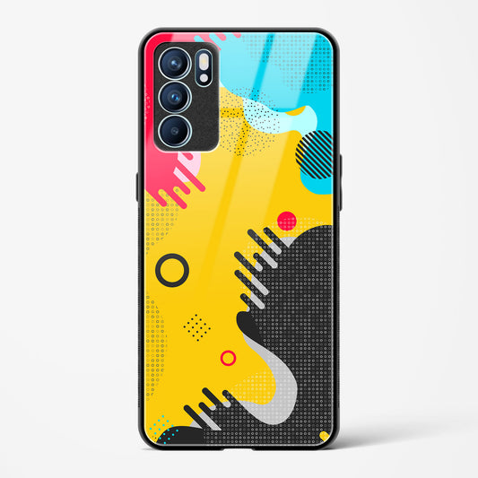 boho abstract - Oppo Reno 6 Pro 5G Glass Gripper Case