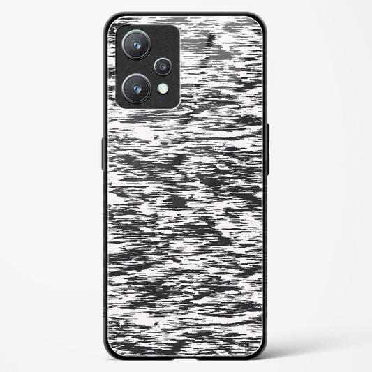 Black and White Glitch - Realme 9 Pro 5G Glass Gripper Case