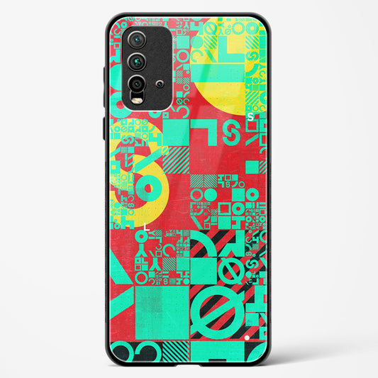 Orient Abstract - Redmi 9 Prime Glass Gripper Case