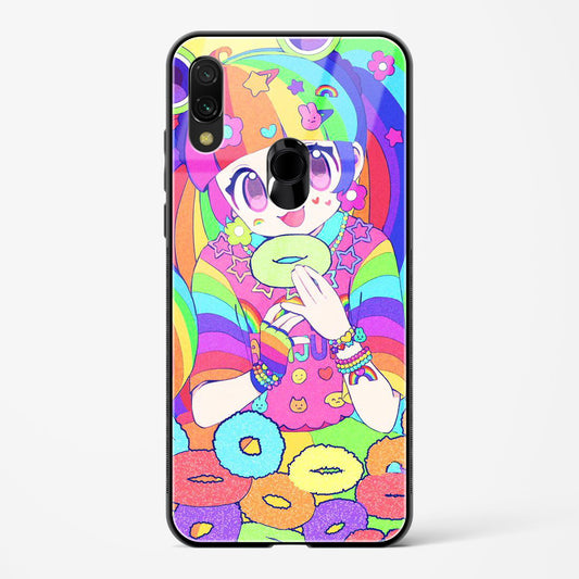 Kawaii Girl Art - Redmi Note 7 Pro Glass Gripper Case