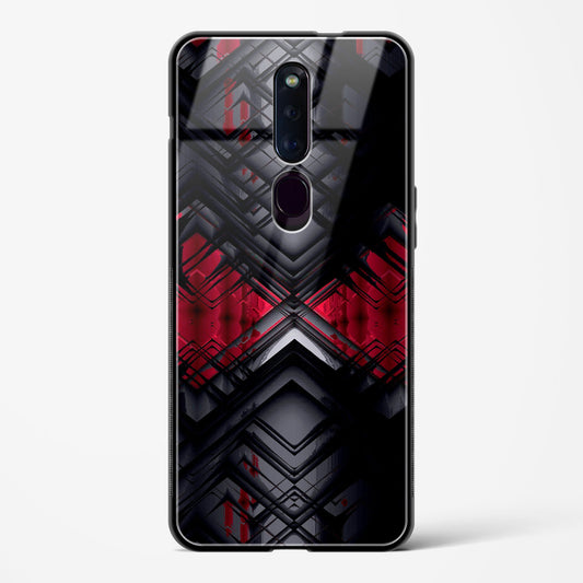 Red Eclipse - Oppo F11 Pro Glass Gripper Case