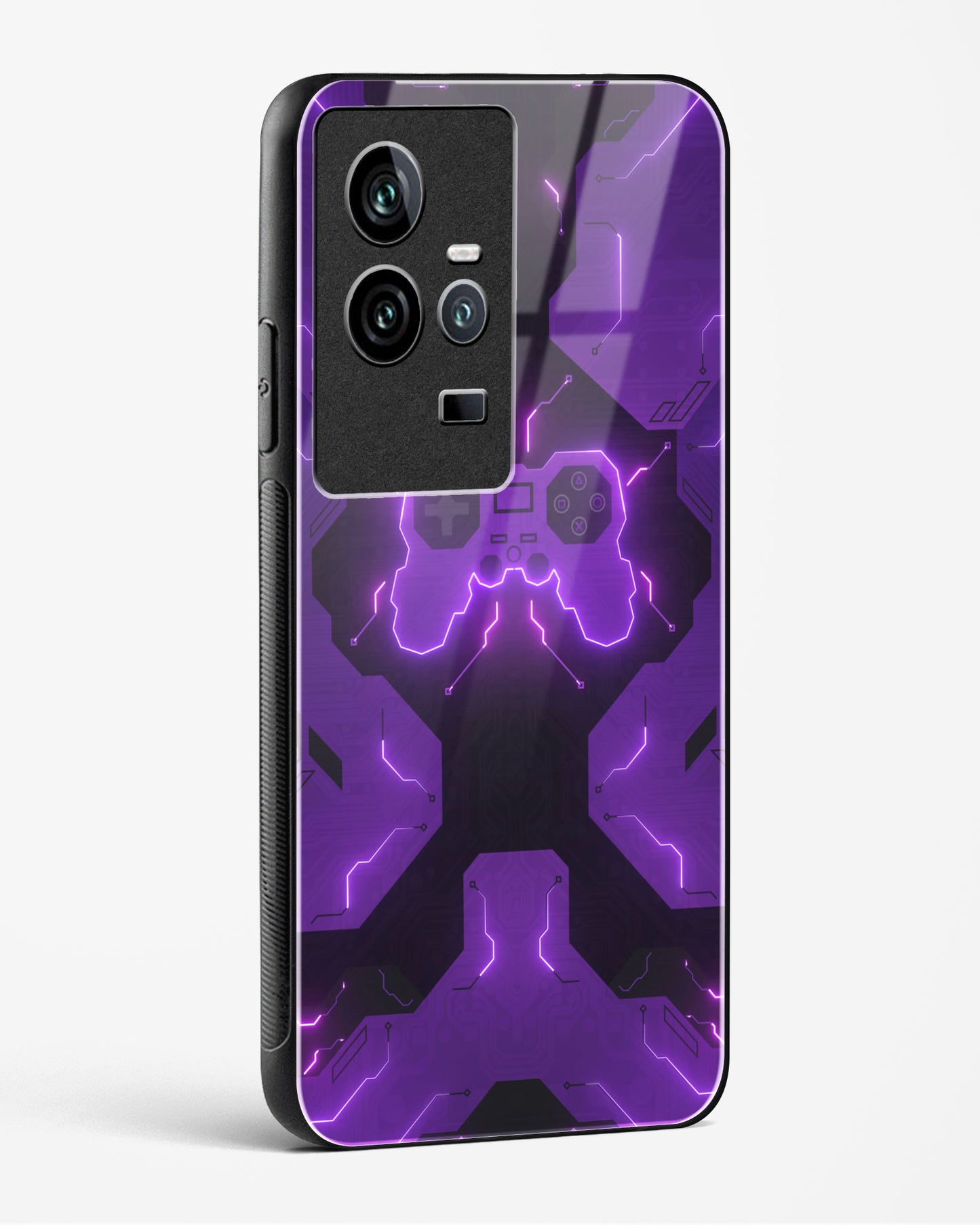 Violet Vortex - Vivo iQOO11 Glass Gripper Case