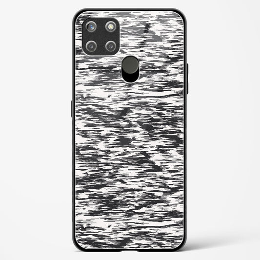 Black and White Glitch - Realme C25Y Glass Gripper Case