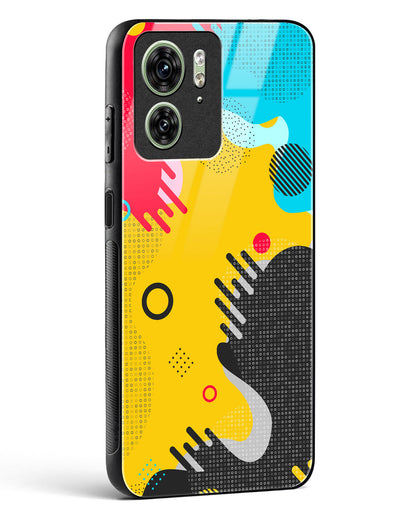 Boho Abstract - Motorola Edge 40 Glass Gripper Case