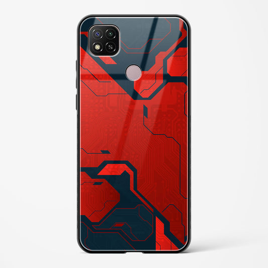 Sanguine Surge - Redmi 9 Activ Glass Gripper Case